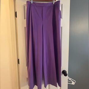 Nordstrom High Waist Purple Wide-Leg Pants || NWT || Size 16